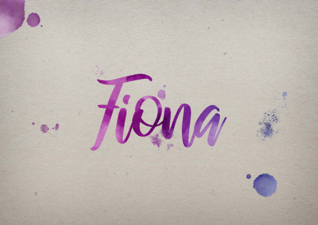 Free photo of Fiona Watercolor Name DP