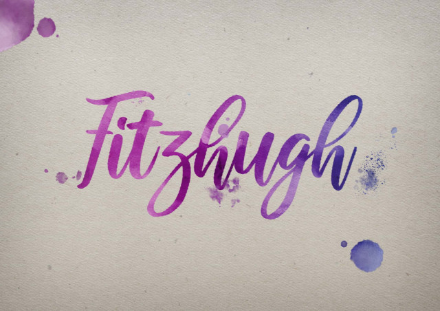 Free photo of Fitzhugh Watercolor Name DP