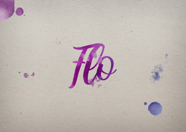 Free photo of Flo Watercolor Name DP