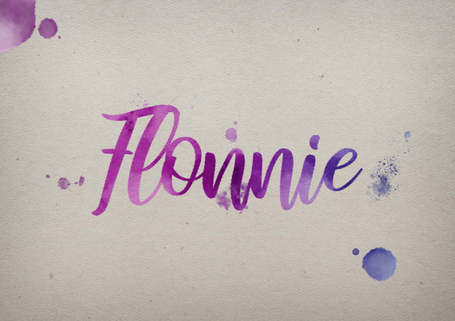 Free photo of Flonnie Watercolor Name DP