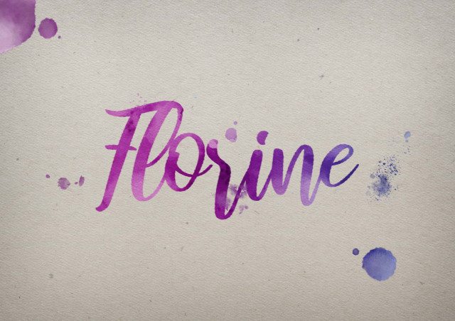 Free photo of Florine Watercolor Name DP