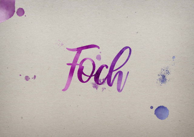 Free photo of Foch Watercolor Name DP