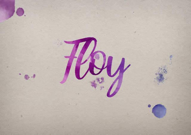 Free photo of Floy Watercolor Name DP