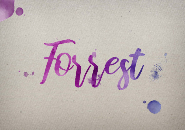 Free photo of Forrest Watercolor Name DP