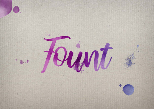 Free photo of Fount Watercolor Name DP