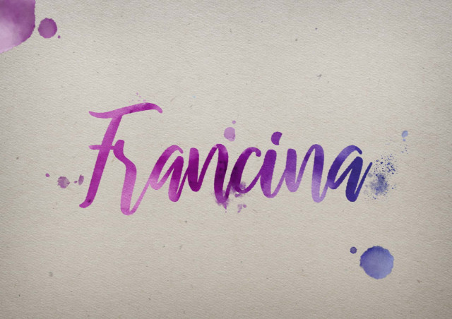 Free photo of Francina Watercolor Name DP