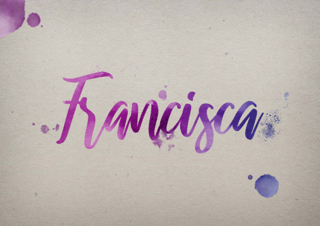 Free photo of Francisca Watercolor Name DP