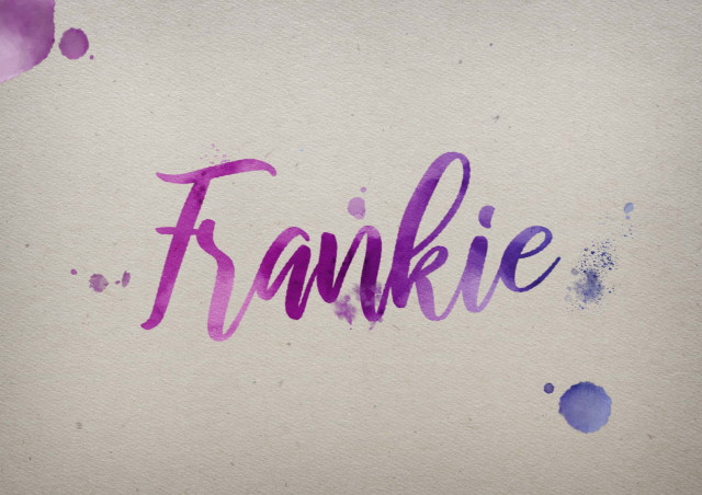 Free photo of Frankie Watercolor Name DP