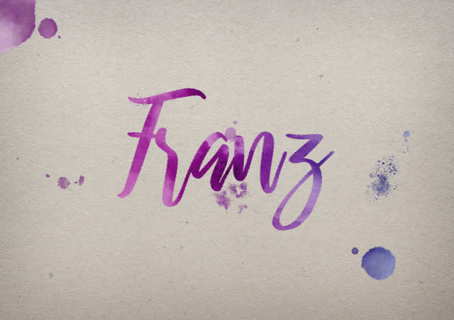 Free photo of Franz Watercolor Name DP