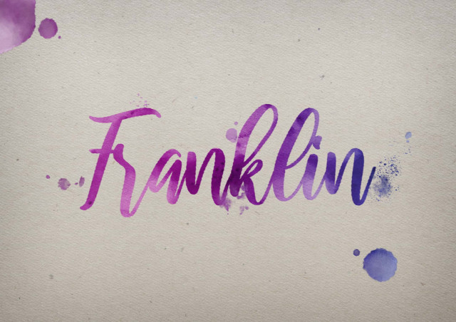 Free photo of Franklin Watercolor Name DP