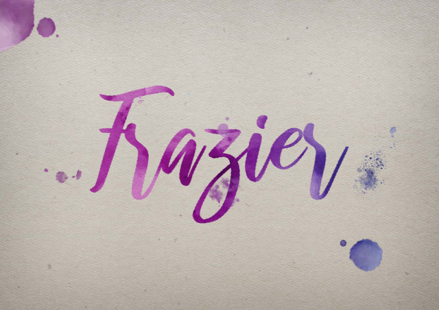 Free photo of Frazier Watercolor Name DP