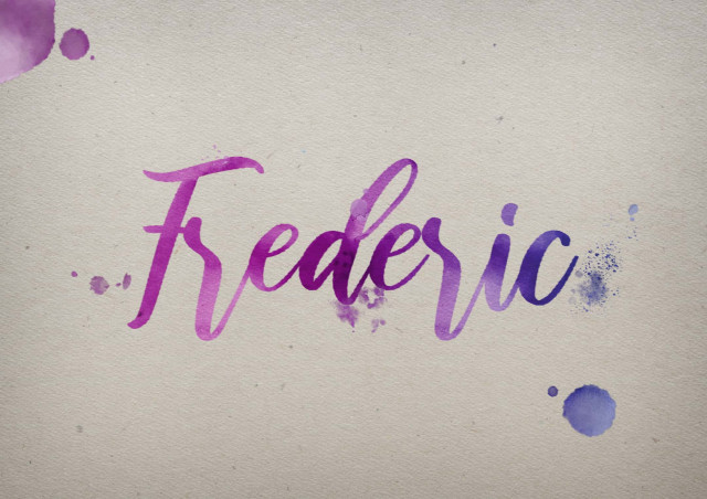 Free photo of Frederic Watercolor Name DP