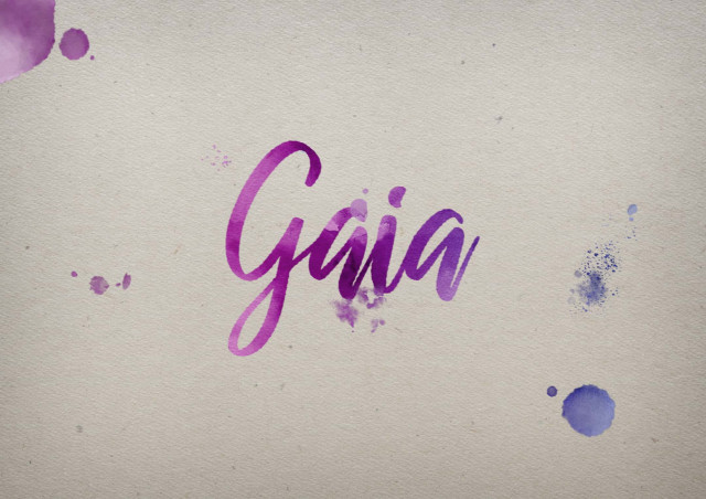 Free photo of Gaia Watercolor Name DP