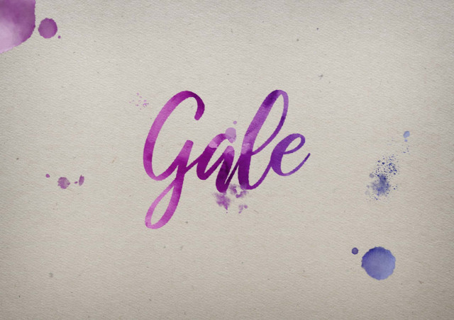 Free photo of Gale Watercolor Name DP