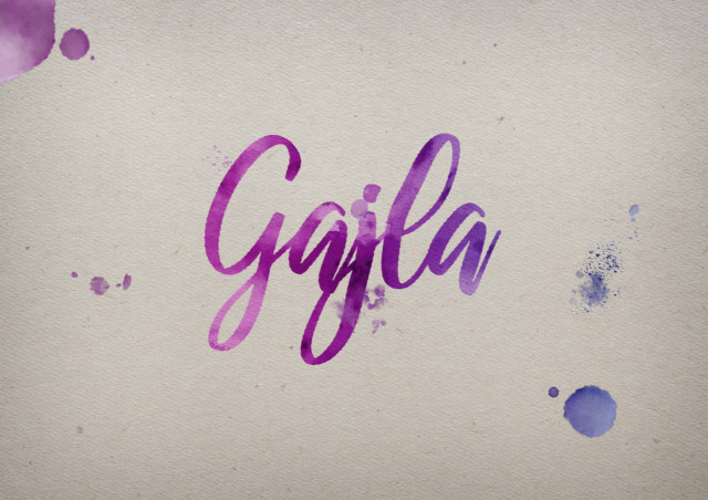 Free photo of Gajla Watercolor Name DP