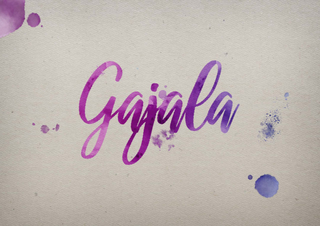 Free photo of Gajala Watercolor Name DP