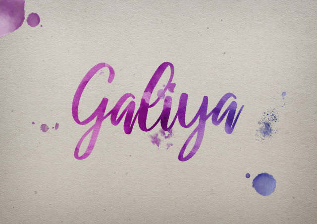Free photo of Galiya Watercolor Name DP