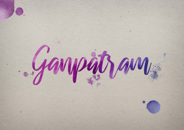 Free photo of Ganpatram Watercolor Name DP