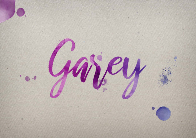 Free photo of Garey Watercolor Name DP