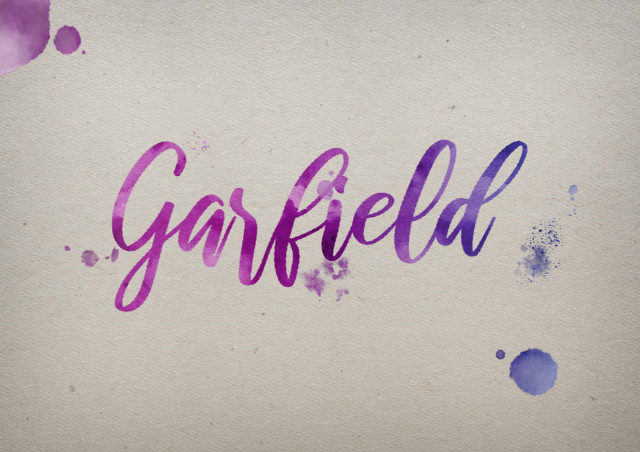 Free photo of Garfield Watercolor Name DP