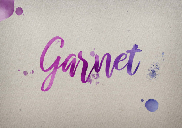 Free photo of Garnet Watercolor Name DP