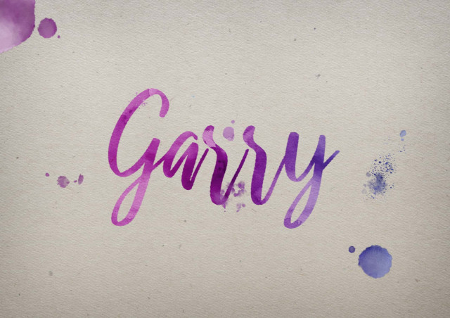 Free photo of Garry Watercolor Name DP