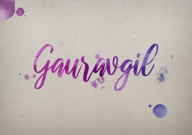 Free photo of Gauravgil Watercolor Name DP