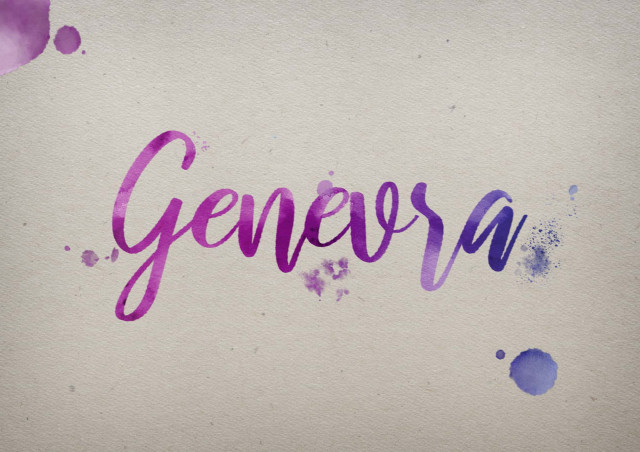 Free photo of Genevra Watercolor Name DP