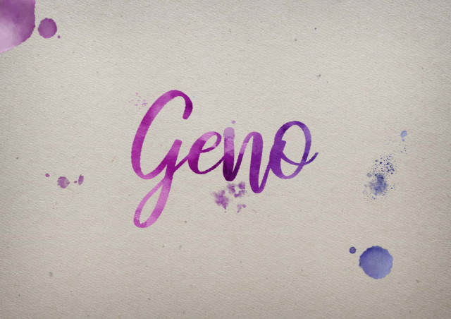 Free photo of Geno Watercolor Name DP