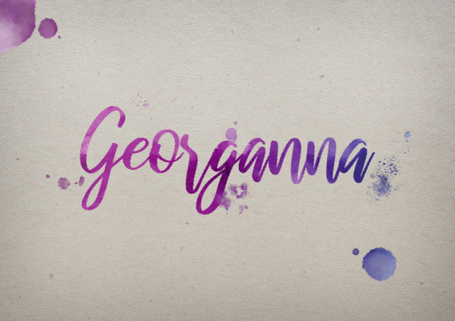 Free photo of Georganna Watercolor Name DP