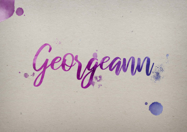 Free photo of Georgeann Watercolor Name DP