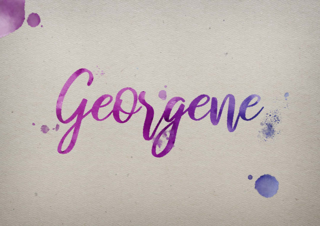 Free photo of Georgene Watercolor Name DP