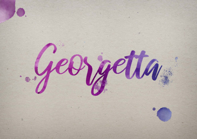 Free photo of Georgetta Watercolor Name DP