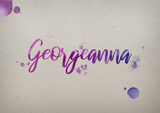 Free photo of Georgeanna Watercolor Name DP