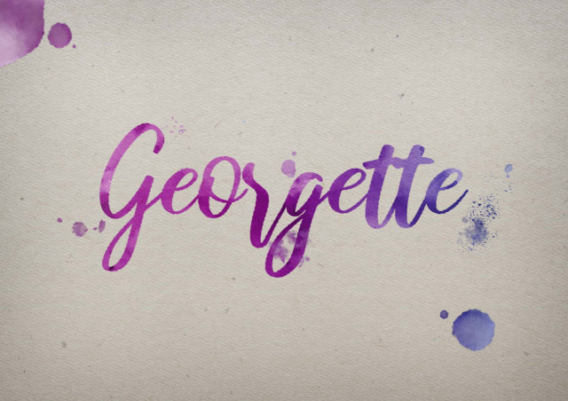 Free photo of Georgette Watercolor Name DP