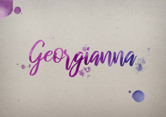 Free photo of Georgianna Watercolor Name DP