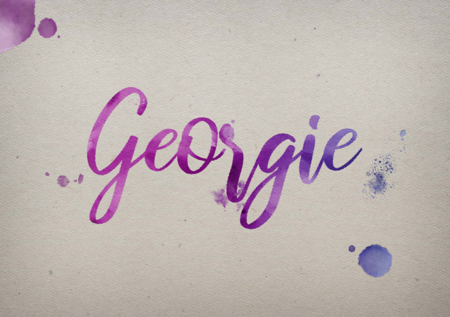 Free photo of Georgie Watercolor Name DP