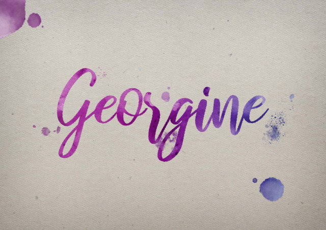 Free photo of Georgine Watercolor Name DP