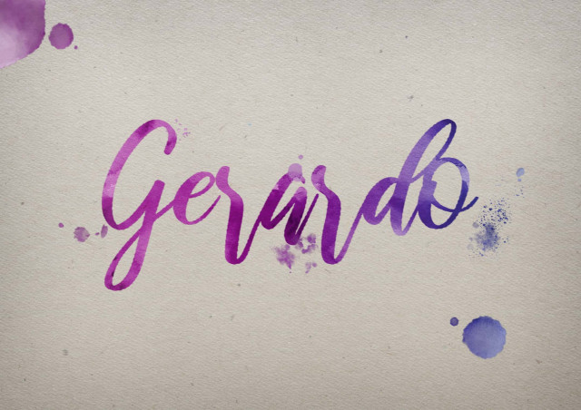 Free photo of Gerardo Watercolor Name DP