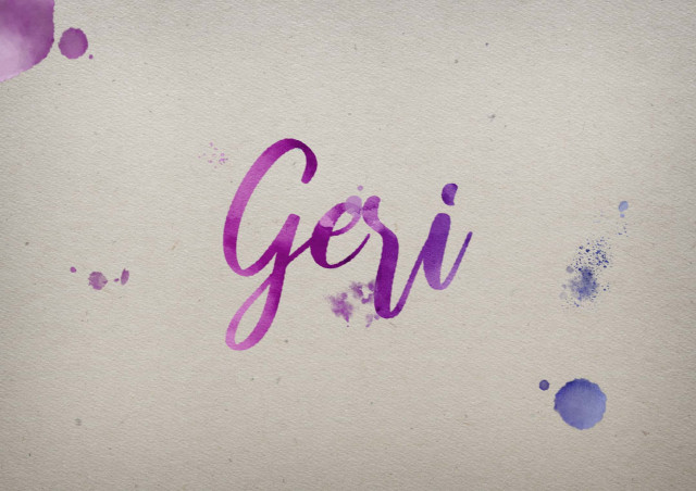 Free photo of Geri Watercolor Name DP