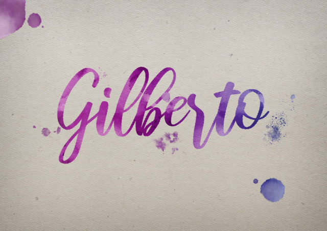 Free photo of Gilberto Watercolor Name DP