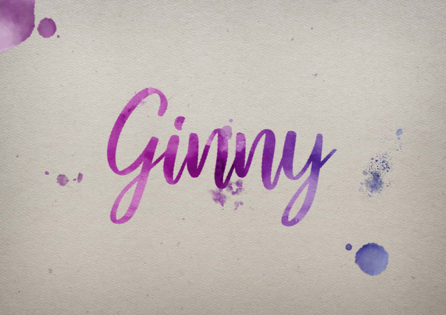 Free photo of Ginny Watercolor Name DP
