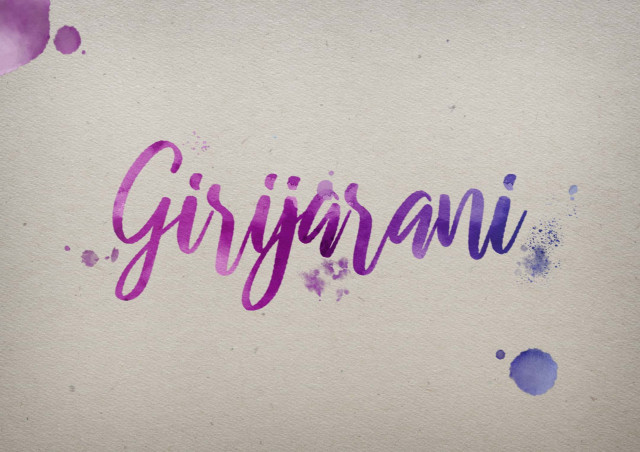 Free photo of Girijarani Watercolor Name DP