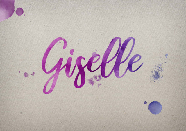 Free photo of Giselle Watercolor Name DP