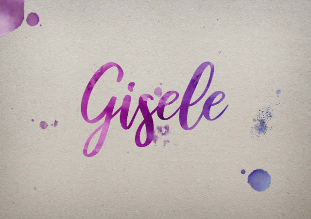 Free photo of Gisele Watercolor Name DP