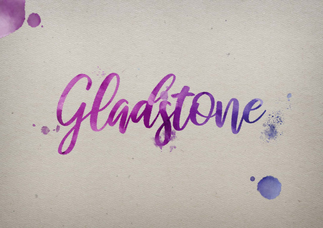 Free photo of Gladstone Watercolor Name DP