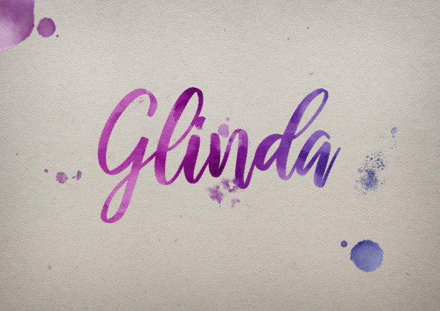 Free photo of Glinda Watercolor Name DP
