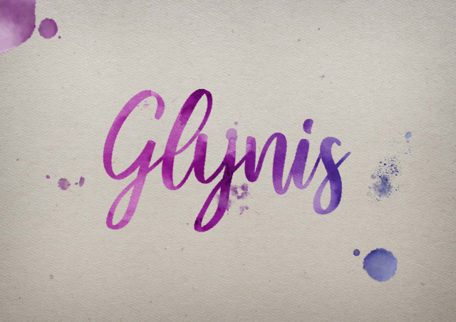 Free photo of Glynis Watercolor Name DP