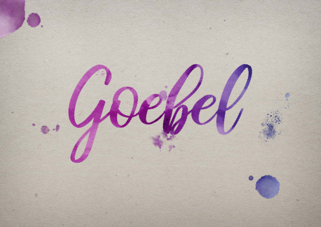 Free photo of Goebel Watercolor Name DP