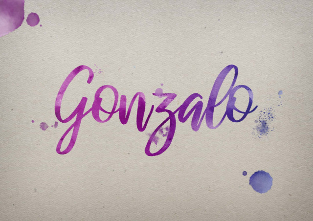 Free photo of Gonzalo Watercolor Name DP